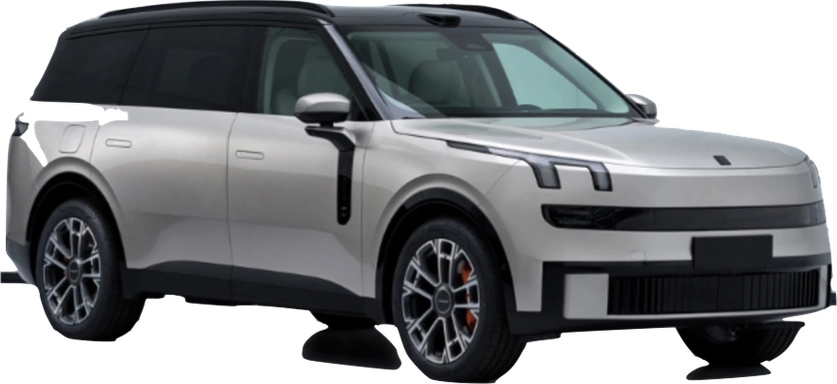 SUV hybride du service, vue trois quarts avant